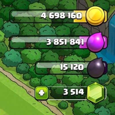 CONTA CV 12 FULL - CLASH OF CLANS - Negocio valores