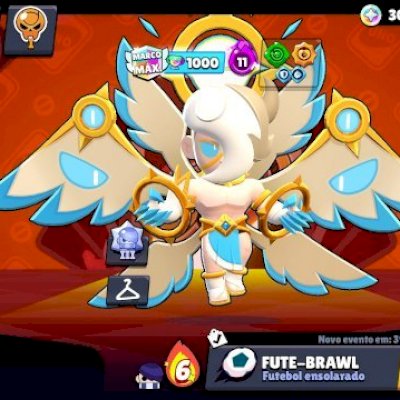 28K DE TROFÉUS, 76 BRAWLERS, 20 LEVEL MAX, 22 HIPERCARGAS, 132 SKINS E 4 PASSES.