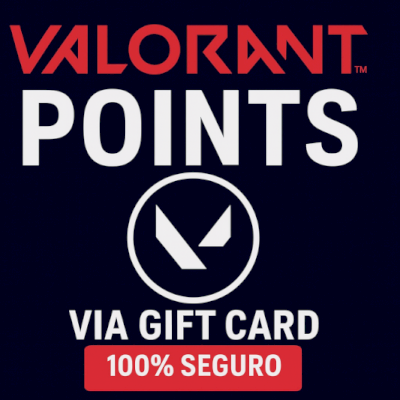 Valorant points barato. Via gift card