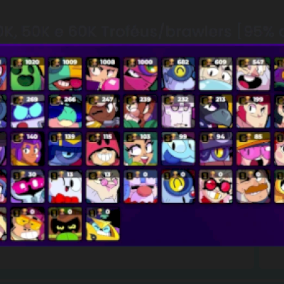 🔥 BRAWL STARS | 16K 🏆 | 69 BRAWLERS 🤖 | 6 LENDÁRIOS 🟡 | 30 HIPERCARGAS