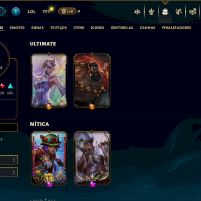 Vendo conta de lol baratinha