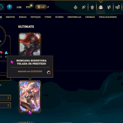 Mestre com 90 Champs e 19 Skins +1 Prestigio