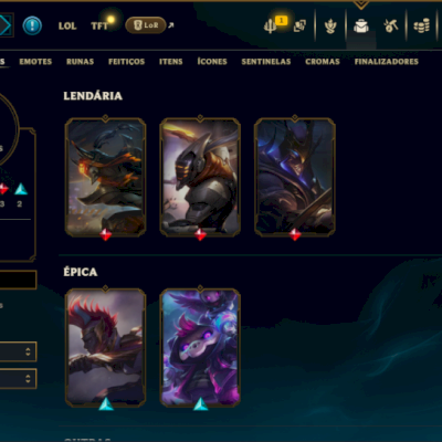 Mestre com 60 Champs e 16 Skins ( 35 PDL )