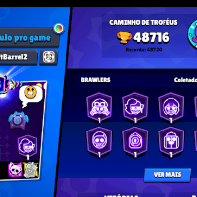 conta BrawStars com todos os Brawlers!
