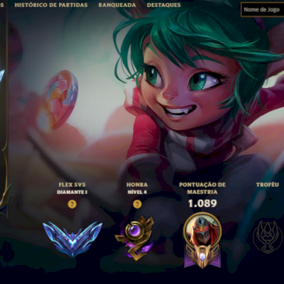 Conta 375 skin max peak 500 pdl soloq e chall flex