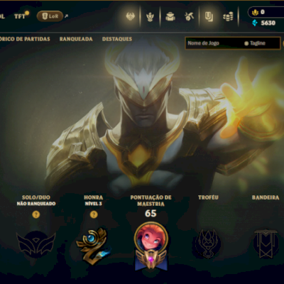Conta RIOT, algumas skins no LoL (era bronze), + Valorant (era plat)