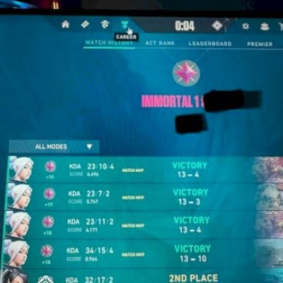 CONTA VALORANT IMORTAL, Não tem NADA