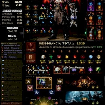 Conta diablo immortal 3k de ressonancia