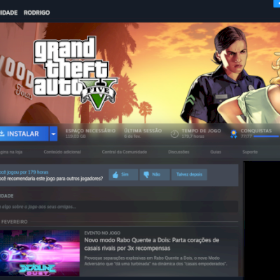Conta Steam 100 jogos pagos, conta crossfire AL mareshal 20vip bonecos e 100m.n