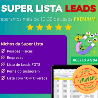 Super Leads Premium: Mais de 10GB de Leads