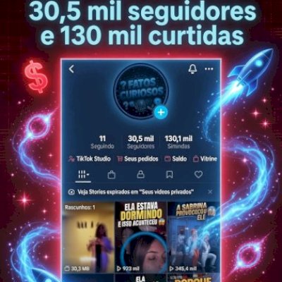 VENDO CONTA DO TIK TOK SUPER ENGAJADA E MONETIZADA QUERO PROPOSTAS!