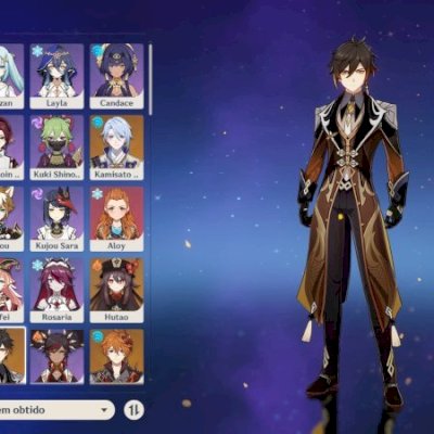 Conta de Genshin AR 59 + 11 Personagens 5 Estrelas