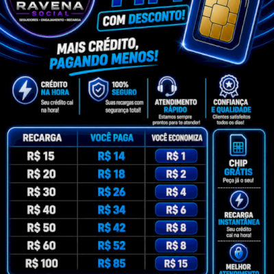 Recarga TIM com Desconto | Mais Crédito por Menos ⚡