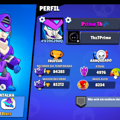 Vendo conta de Brawl stars 85K de troféus.