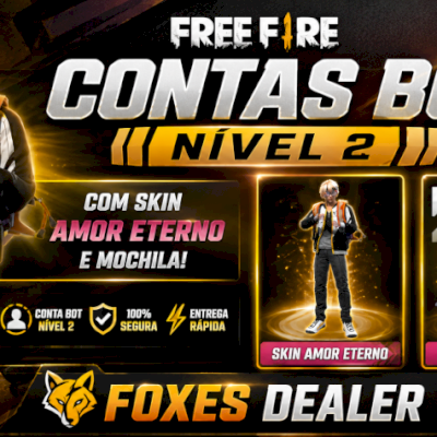 2 CONTAS BOT NIVEL 2 + 1 SKIN AMOR ETERNO + 1 MOCHILA (NO SEU EMAIL)