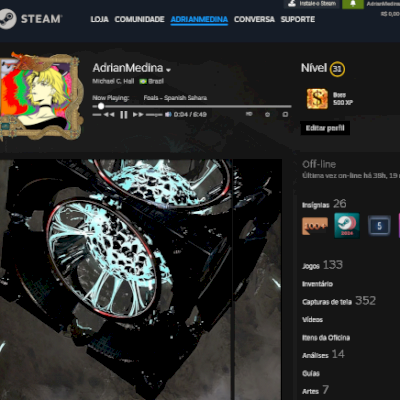 Conta Steam com 5 anos e 133 jogos variados