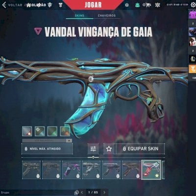 Conta Valorant nível 200 com algumas skins