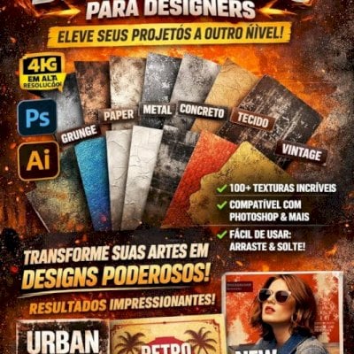 🔥 Pack Premium De Texturas Para Designers 🔥