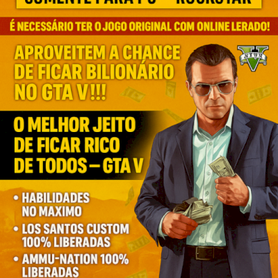 Up de Contas GTA V ENCHANCED - Somente para PC (Rockstar)