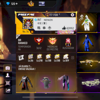 Conta gemada FF antiga ….