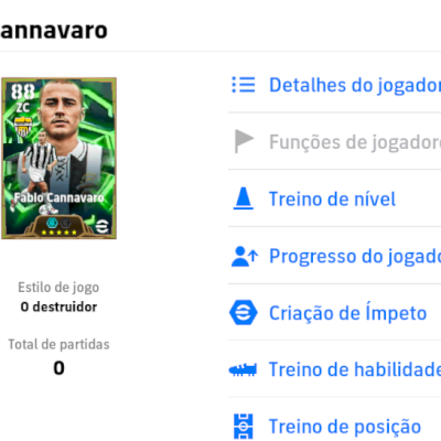 Conta efootball com Cannavaro 108
