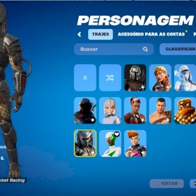 Conta epic games com diversos jogos e mais de 120 reais gastos no fortnite