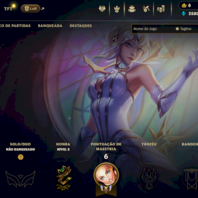 Conta unranked com skins e + de 20 champs - FULL ACESSO