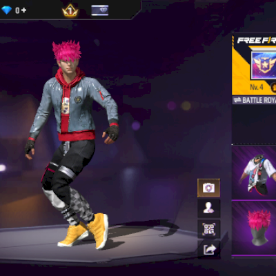 CONTA FREE FIRE SKIN MASCULINA