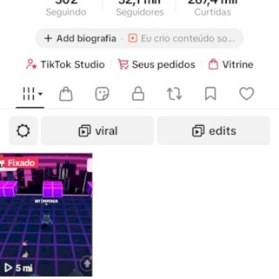 Conta tiktok 30k seguidores reais