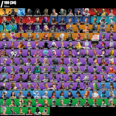 199 SKINS + TRYHARDS + OUTLOOK + FULL ACESSO