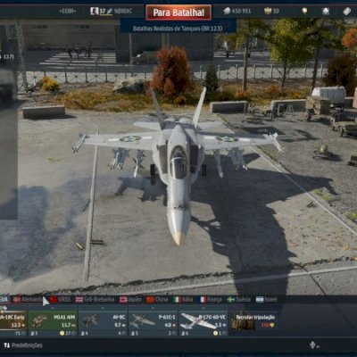 Conta premium War Thunder - Com Caça F-18 Early  e Tanque Médio M1A1  AIM!