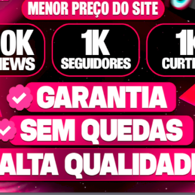 Menor Preço! Seguidores TikTok, Curtidas, Views e Saves - Mais Vendido!