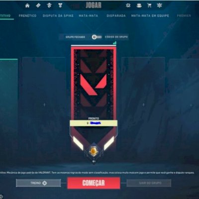 Conta Valorant Ouro 2 para smurf, sem skins.