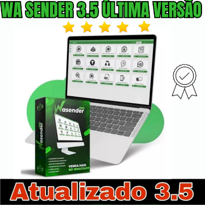 Wa Sender 3.5 Versão Saindo Do Forno video aula + bônus