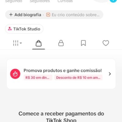 CONTA TIK TOK 2,2K SEG E 3,4K CURT (SHOP ATIVO ) (CONTAS TIK TOK SHOP)