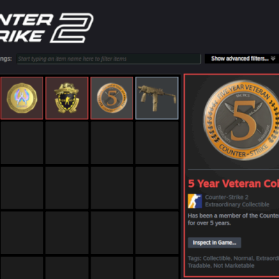 CONTA CS2 PRIME COM 3 MEDALHAS E PREMIER DISPONÍVEL - STEAM 13 ANOS!
