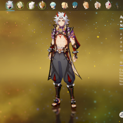 Conta AR 34 com itto bennet c1 ningguang c1 e gorou