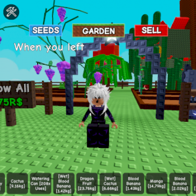 Conta com 168Bilhoes no grow a Garden