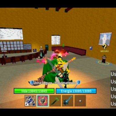 CONTA DE BLOX FRUITS COM DRAGON PERM E YORU