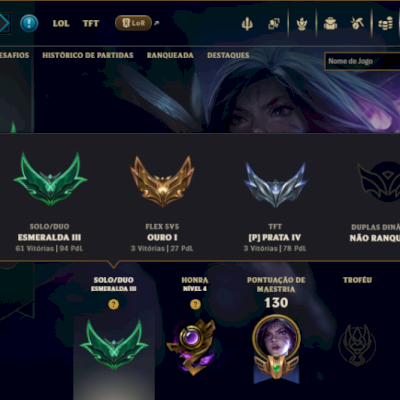 CONTA LOL - MMR ESMRD/DIMA ( ELO ESMRD ) UPADA A MAO