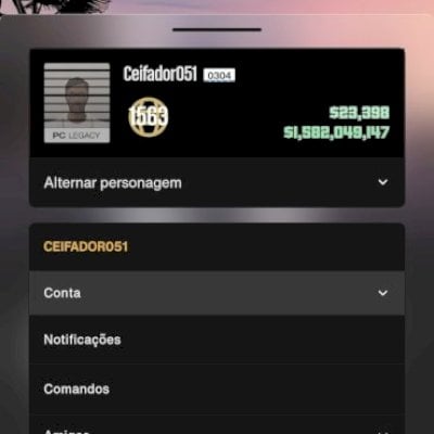 Venda de conta  gta 5 com 1.5B e level 1560