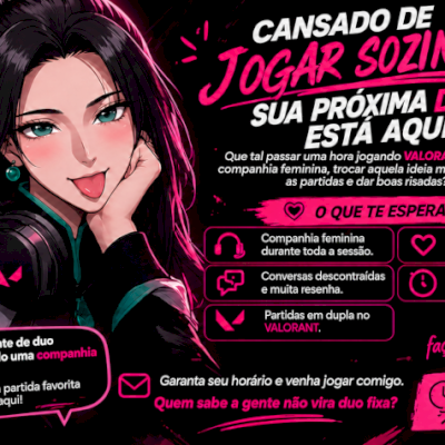 Duo Feminina no Valorant | 1 Hora de Companhia