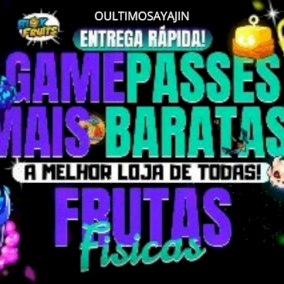 Mega Promoção Frutas Físicas E Game Pass (Blox Fruits)