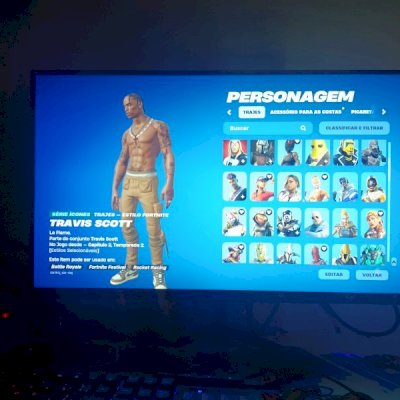CONTA EPIC GAMES DE FORTNITE COM TRAVIS  SCOTT