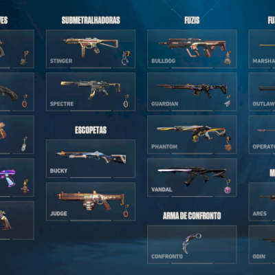 Conta Valorant, Platina 1 +50 skins (5 skins de vandal e 4 de phantom)