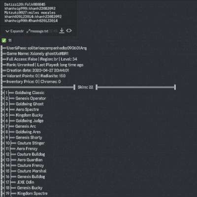 SEVER DE DISCORD DOAÇOES DE CONTAS VALORANT!!