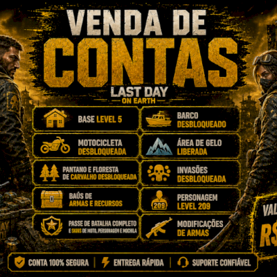 [ PROMOÇÃO CONTAS LAST DAY ON EARTH ] GAME DE SOBREVIVÊNCIA MOBILE