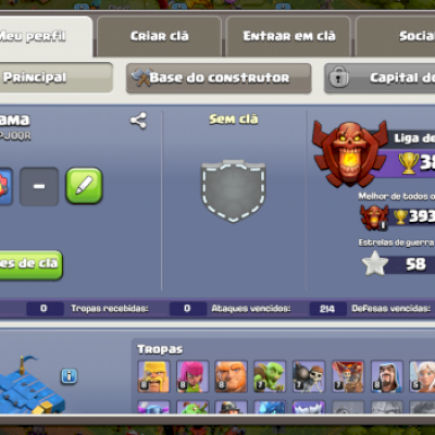 Conta CV12 Clash of Clans