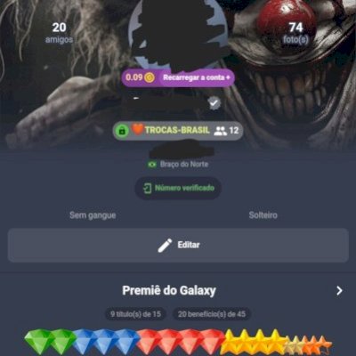 Conta Galaxy chat e play