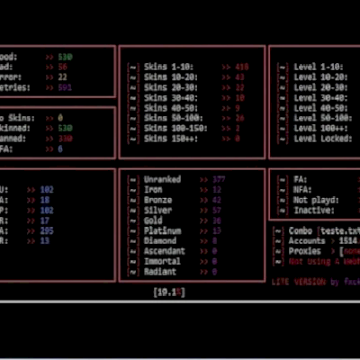 Valorant Checker Captura De Contas NFA e FA